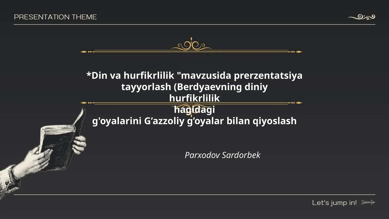Berdyaev va diniy hurfikrlilik 1