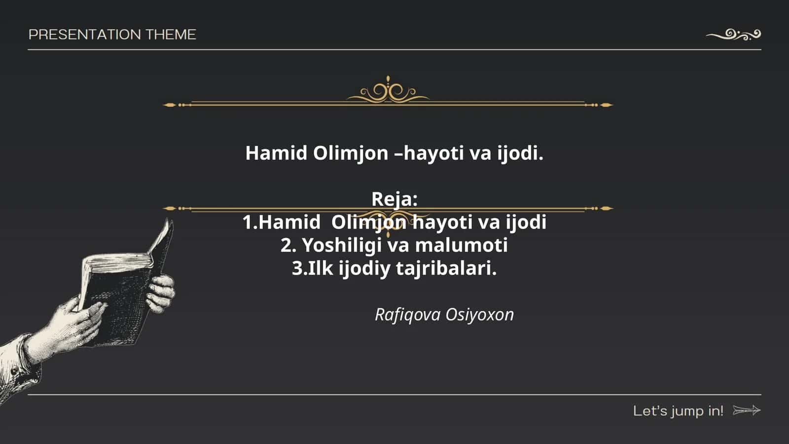 Hamid Olimjon –hayoti va ijodi 1