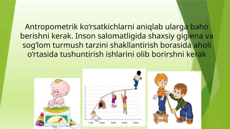 Antropometrik ko‘rsatkichlarni aniqlab oling 1