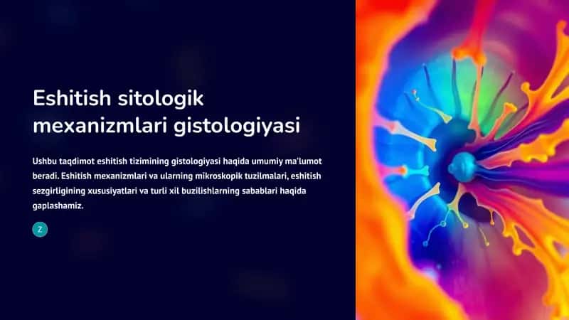 Eshitish sitologik mexanizmlari gistologiyasi 1