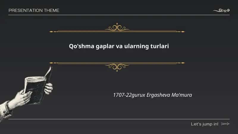 Qo'shma gaplar va ularning turlari 1