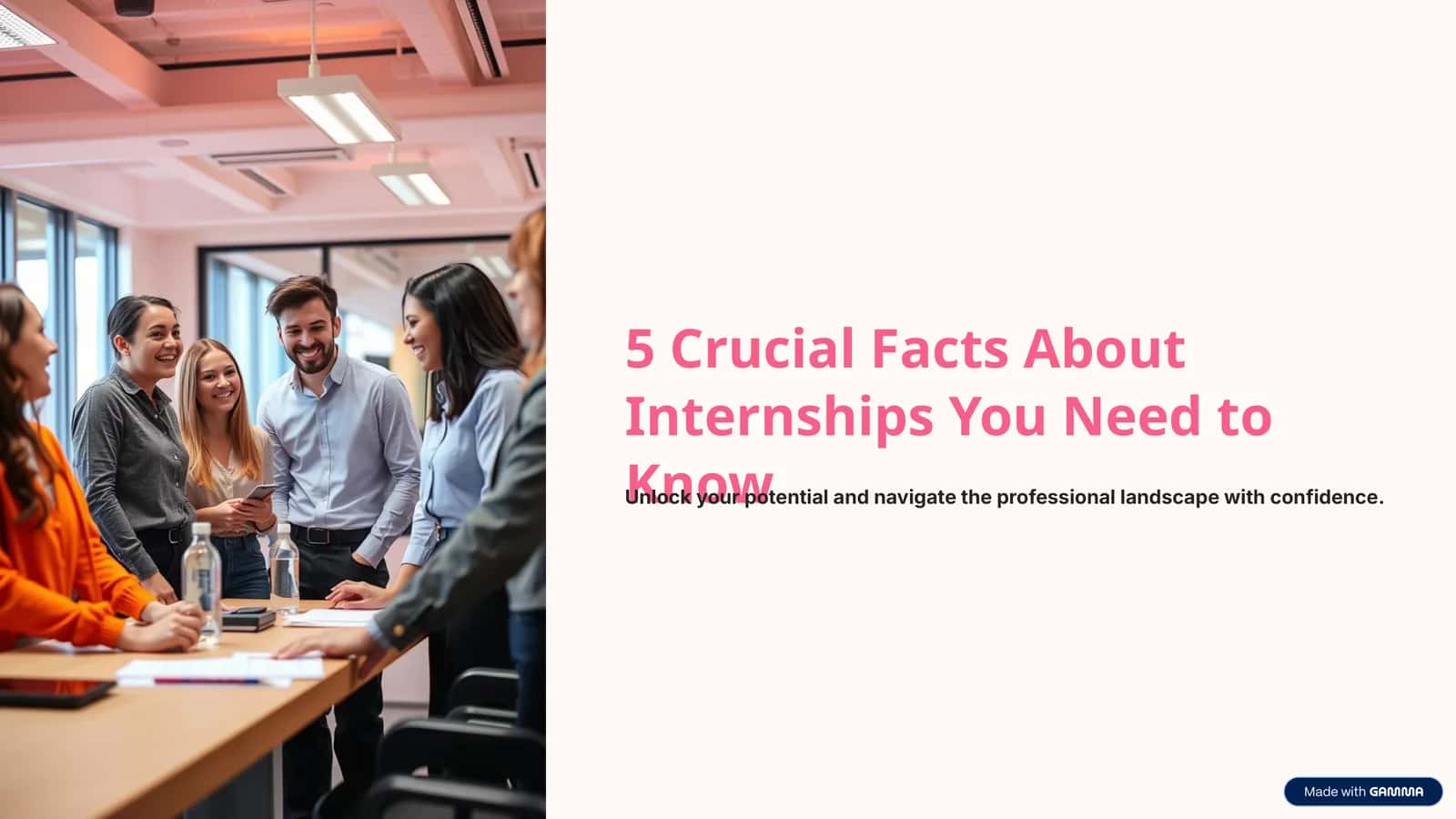 Why Internships Matter: Our Agenda 1