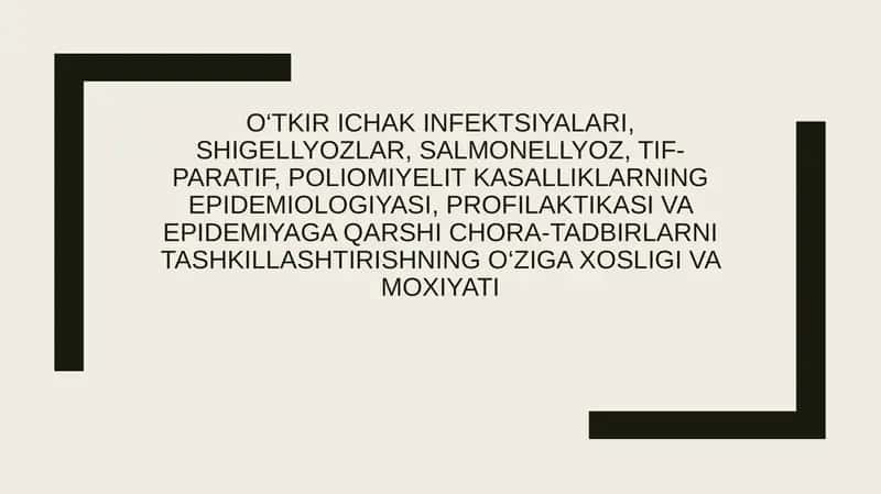 O‘tkir ichak infektsiyalari 1