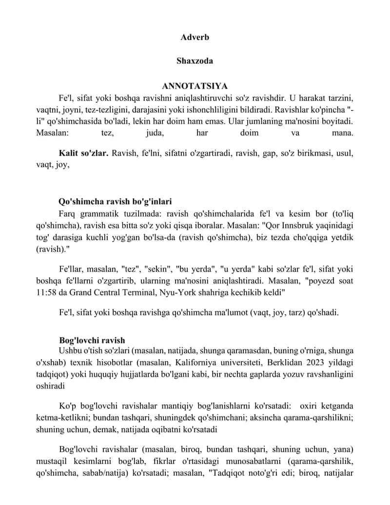 Adverb Shaxzoda 1