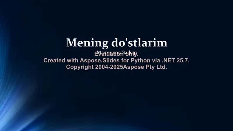 Bizning Do'stligimiz 1