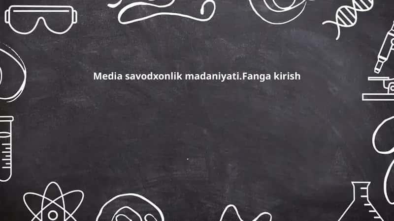 Media savodxonlik madaniyati 1