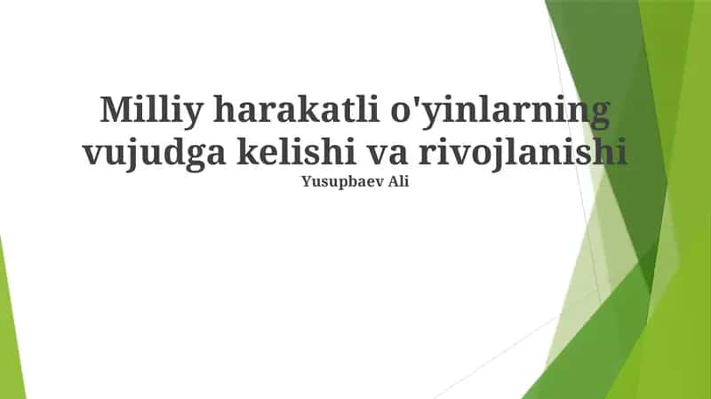 Dastlabki Mobil Oʻyinlar 1