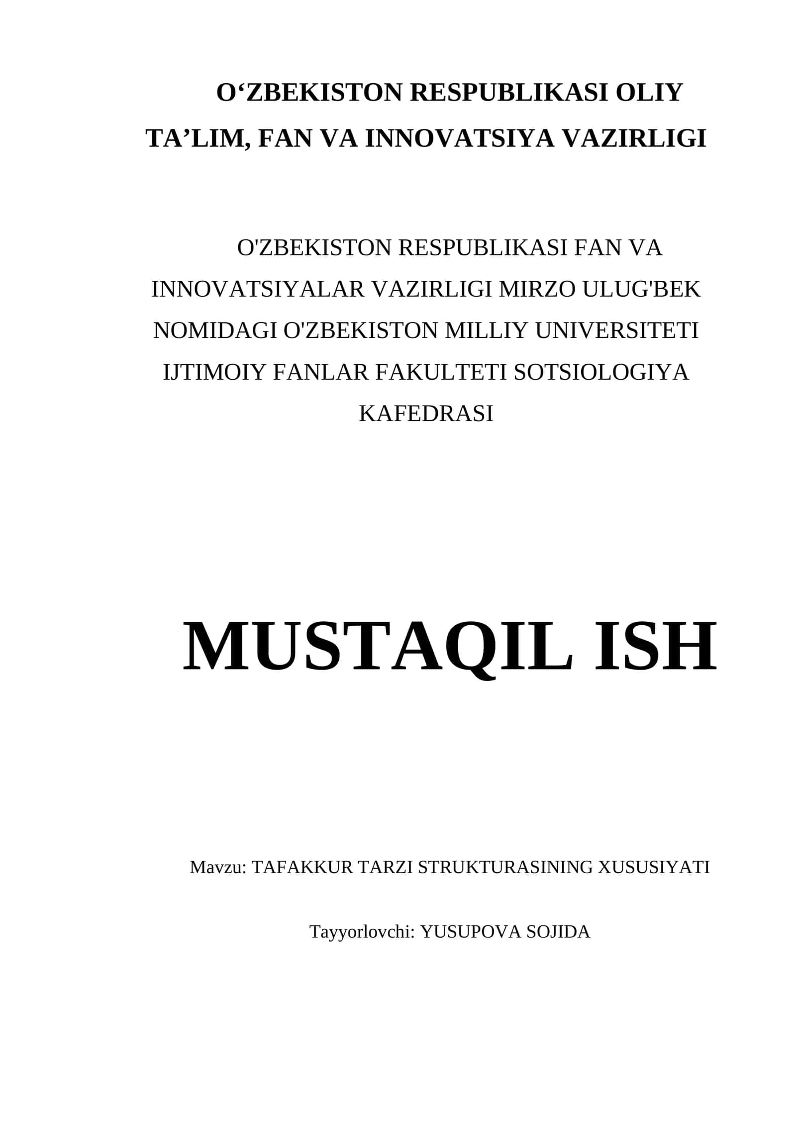 TAFAKKUR TARZI STRUKTURASINING XUSUSIYATI 1