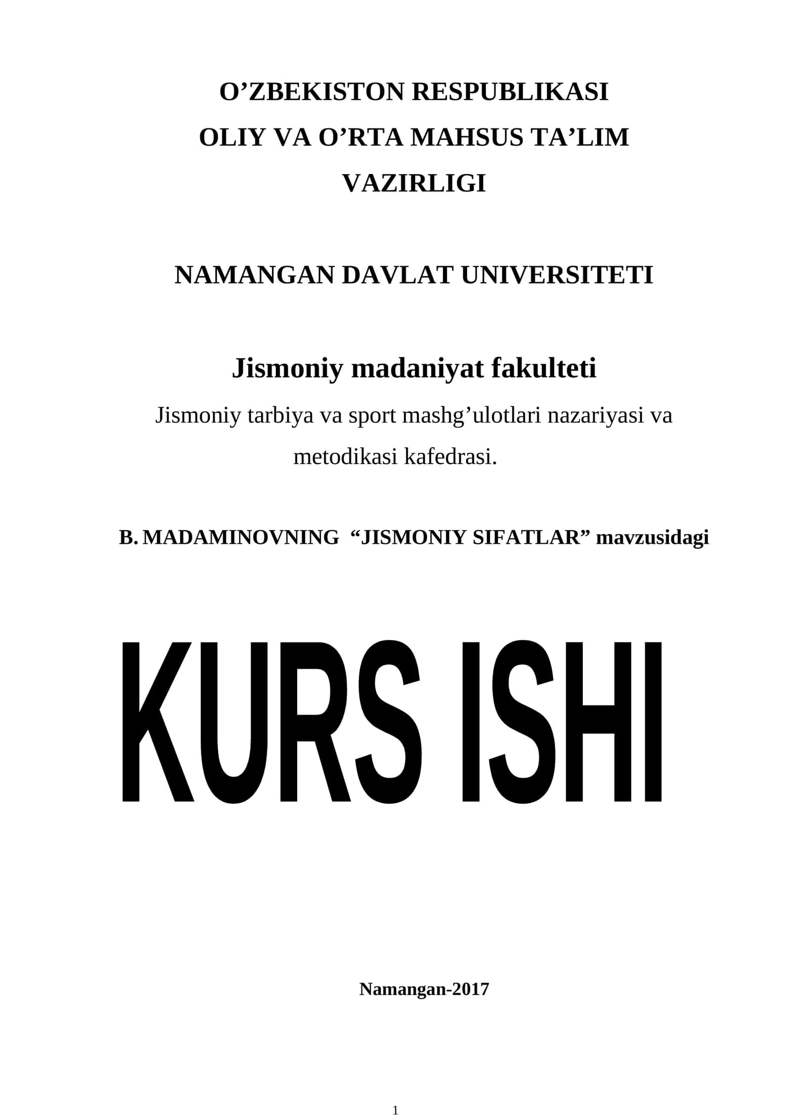 JISMONIY SIFATLAR 1