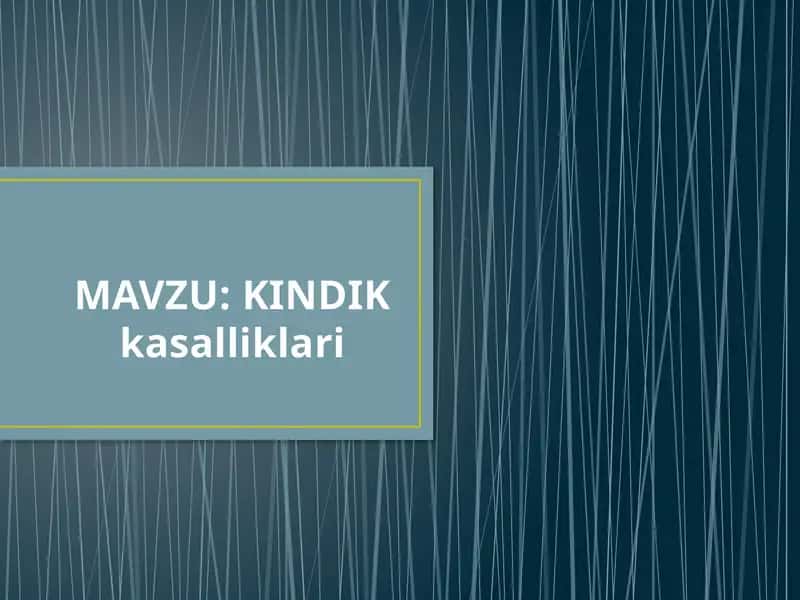 KINDIKkasalliklari 1