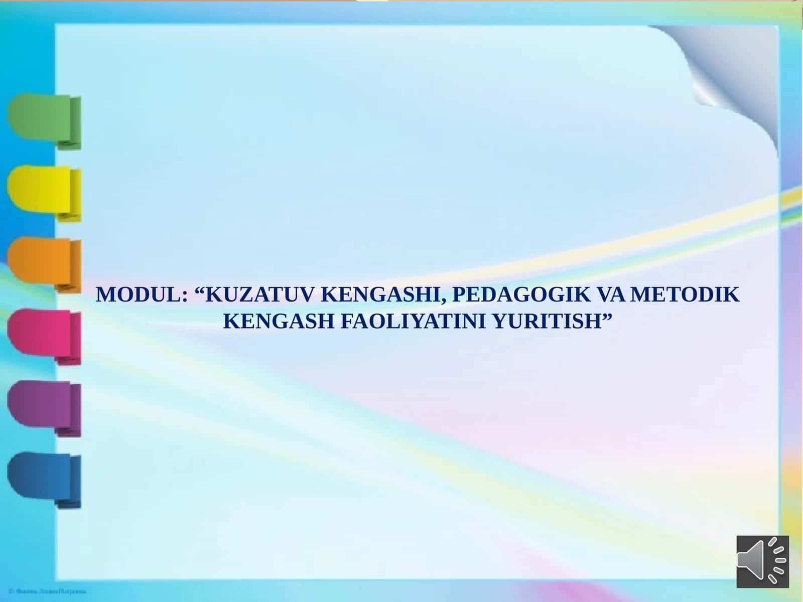Kuzatuv kengashi, pedagogik va metodik kengash faoliyatini yuritish. 1
