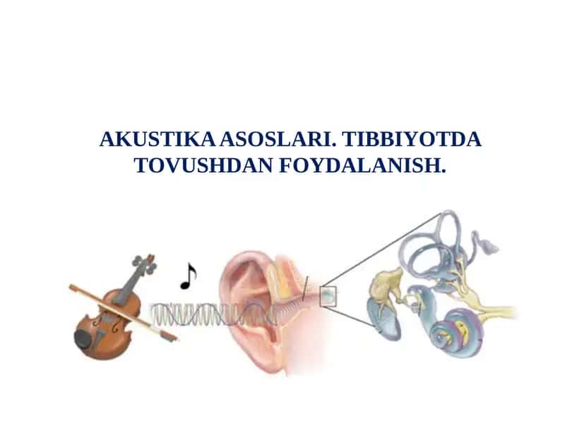 AKUSTIKA ASOSLARI 1