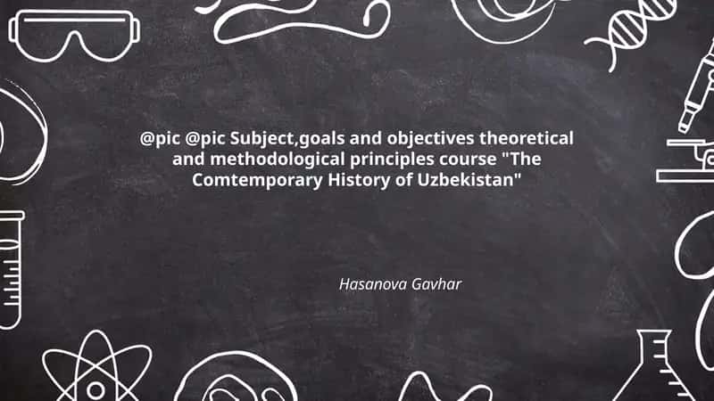 The Comtemporary History of Uzbekistan 1