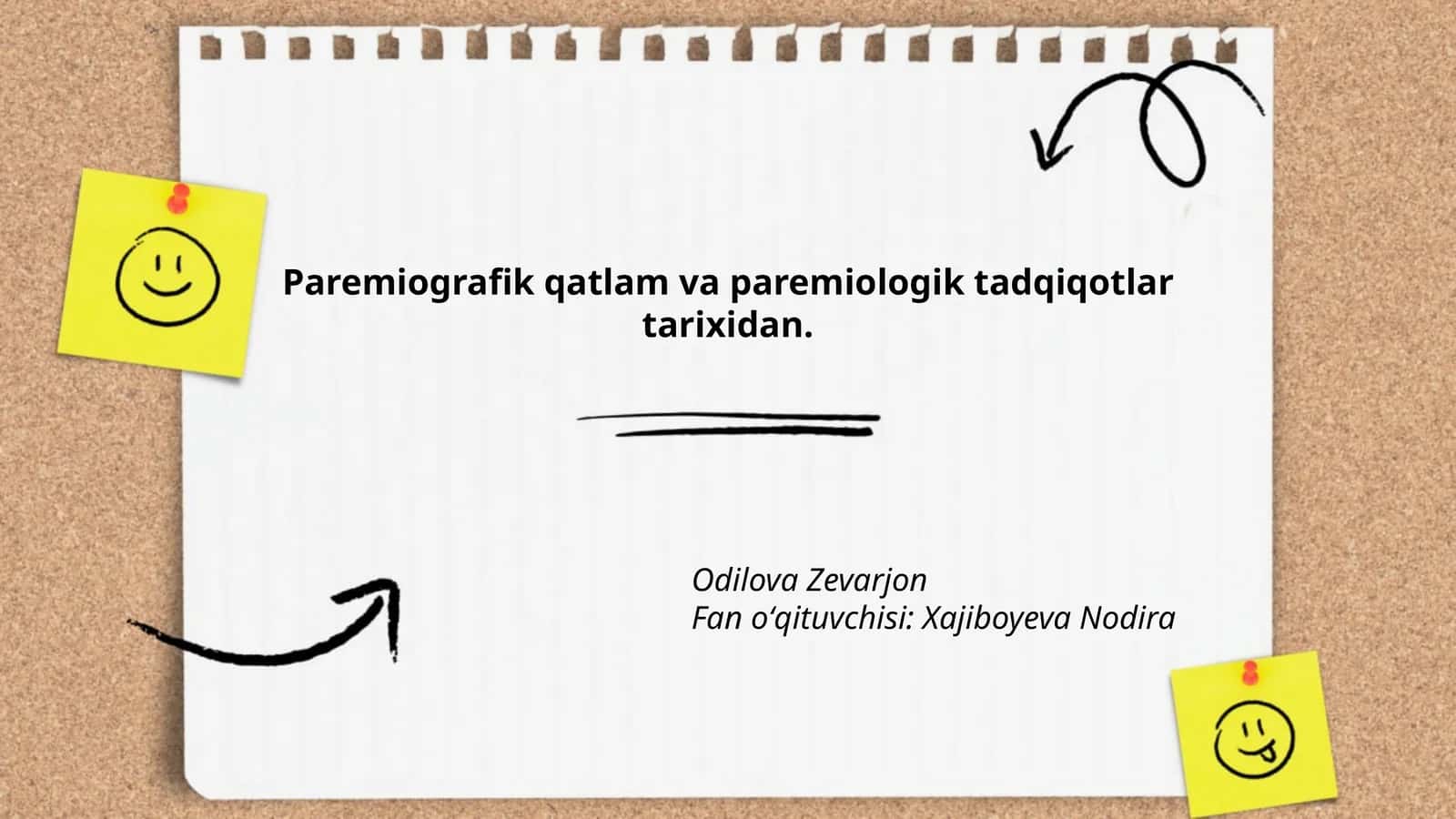 Paremiografik qatlam va paremiologik tadqiqotlar tarixidan 1