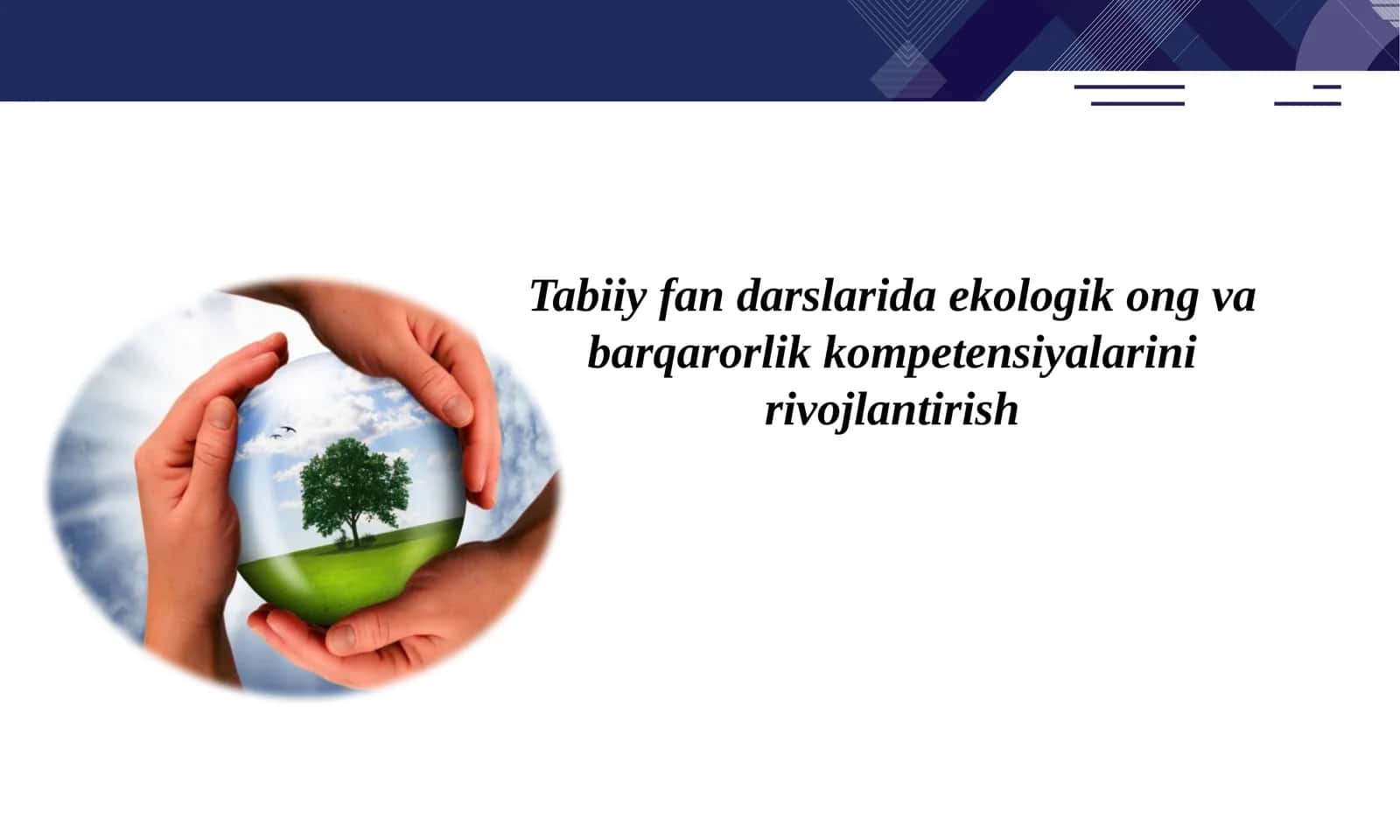 Ekologik Ong va Barqarorlik Kompetensiyalari 1