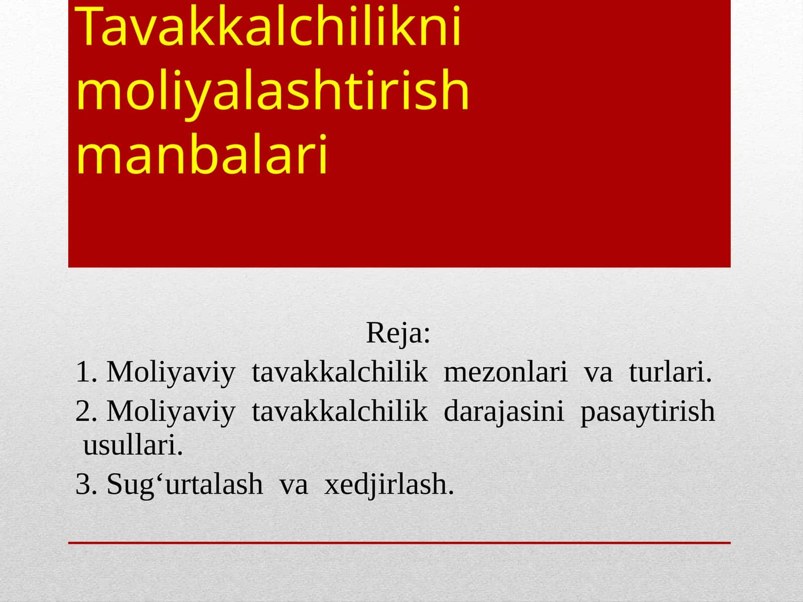 Tavakkalchiliknimoliyalashtirishmanbalari 1