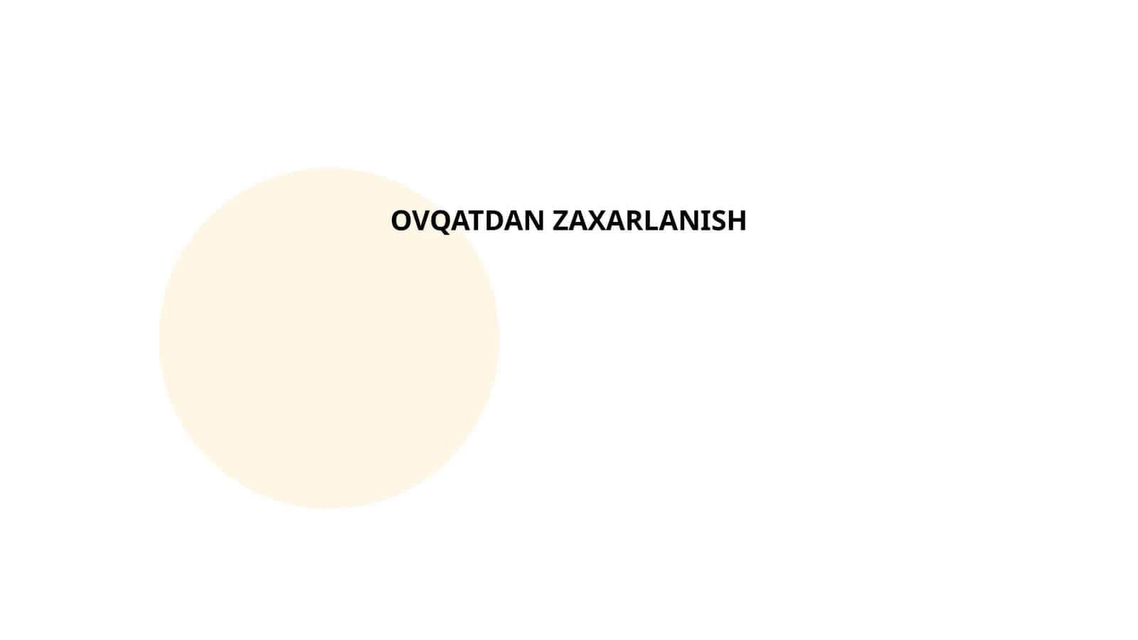 Ovqatdan zaxarlanishning ta'rifi va turlari 1
