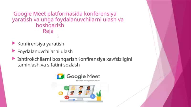 Google Meet platformasi 1