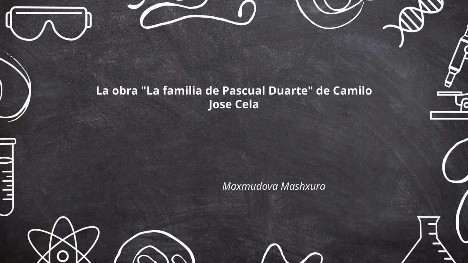 Pascual Duarte qahramonining psixologik tahlili 1