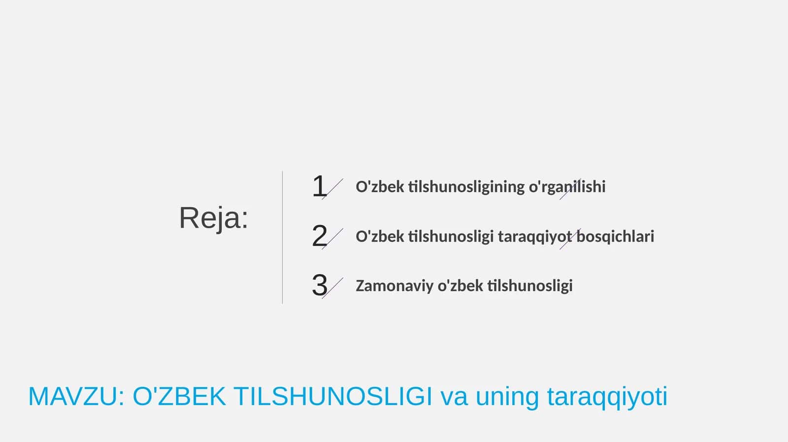 O'ZBEK TILSHUNOSLIGI va uning taraqqiyoti 1