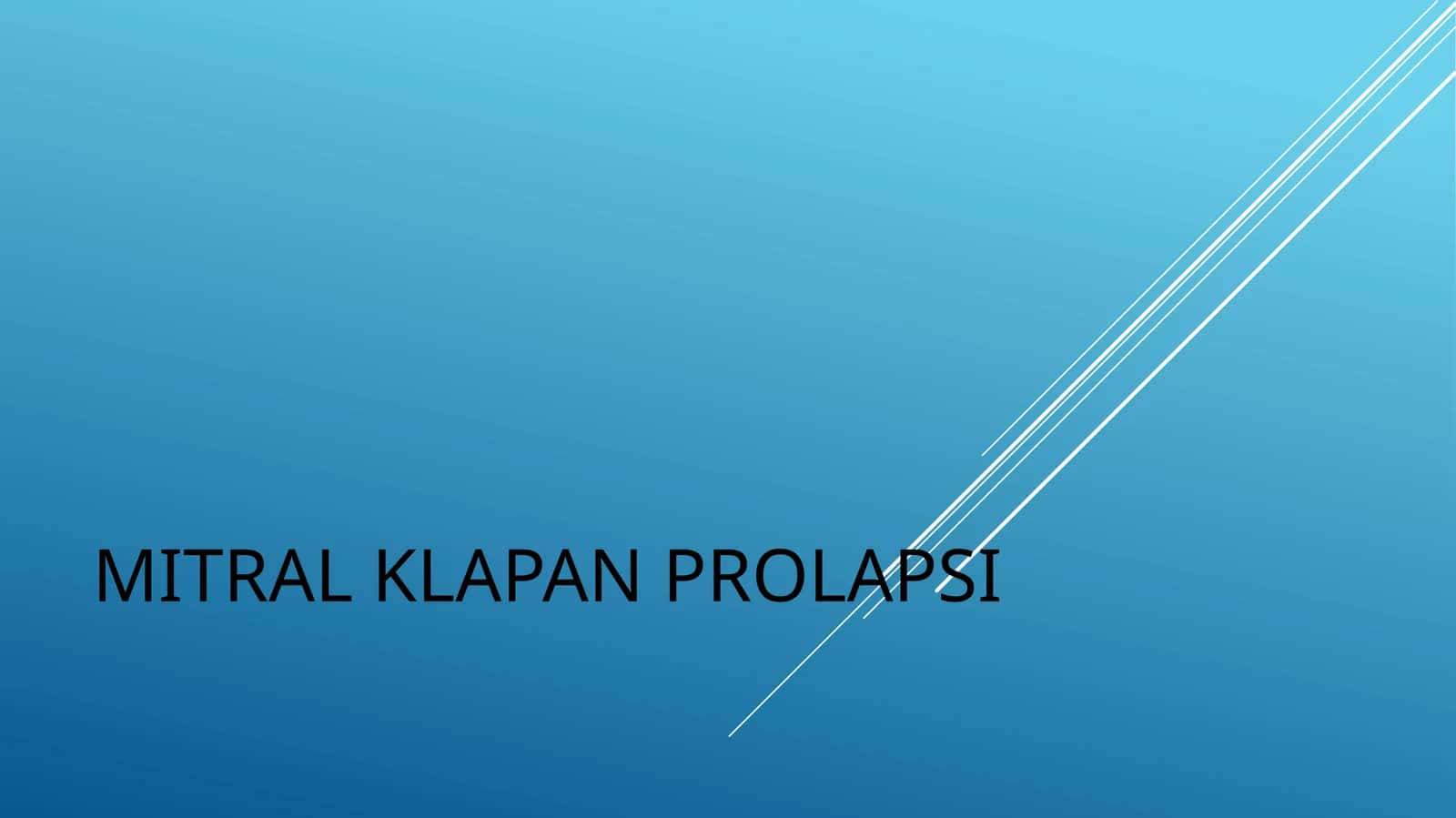 MITRAL KLAPAN PROLAPSI 1