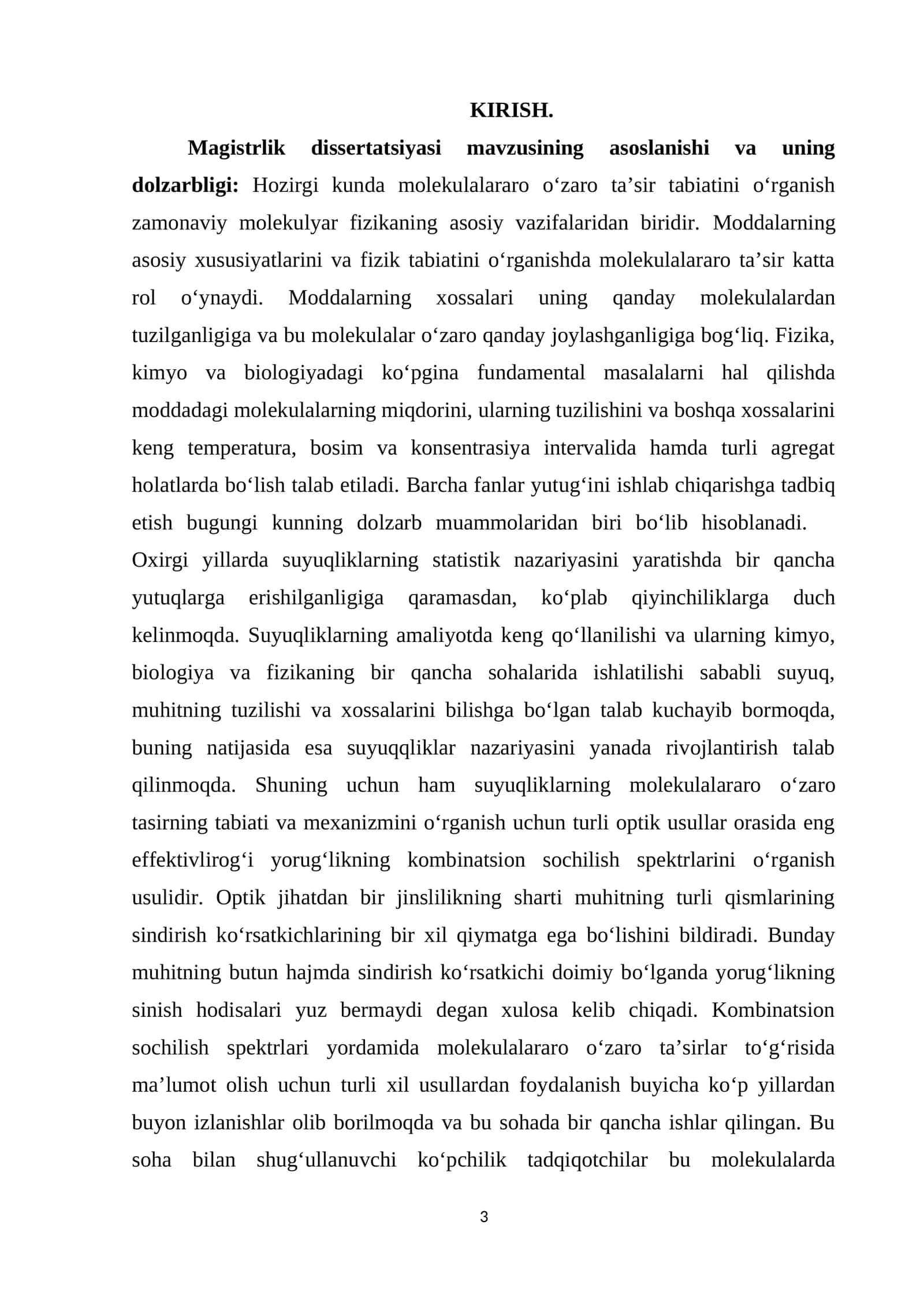 Molekulalararo O‘zaro Ta’sir Tabiatini O‘rganish 1