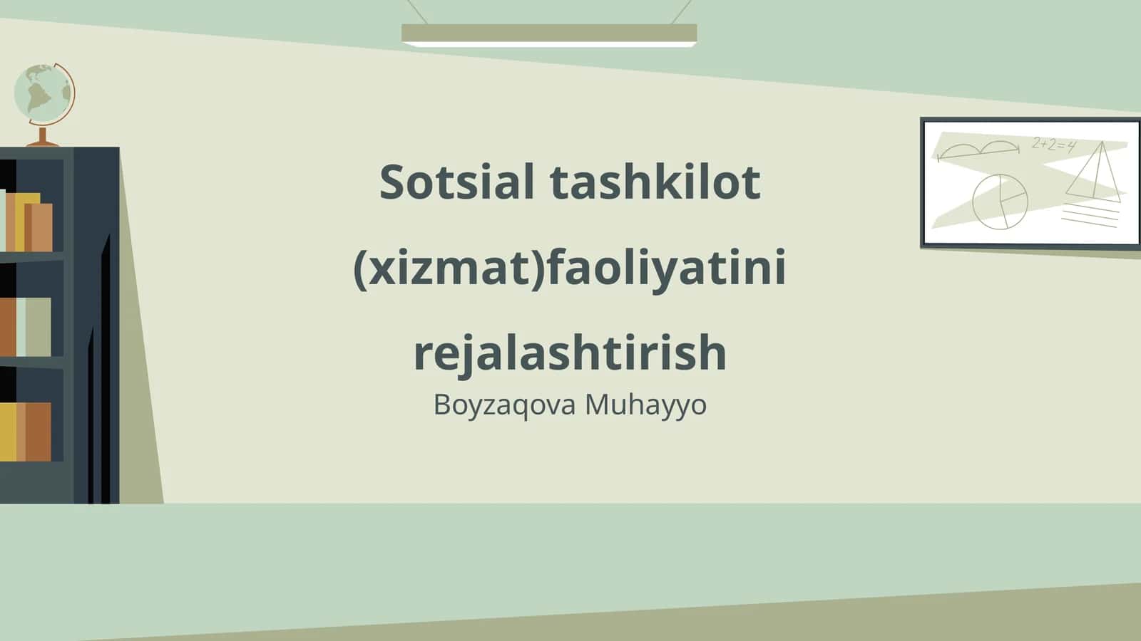 Sotsial tashkilot (xizmat)faoliyatini rejalashtirish 1