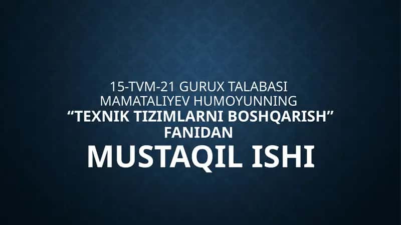 Texnik Xizmat Ko'rsatish (TXK-1,TXK-2) Mintaqalarini Tashkiliy Tarkibi, Ishlarini Tashkil Etish, Qo'llaniladigan Jixozlar 1