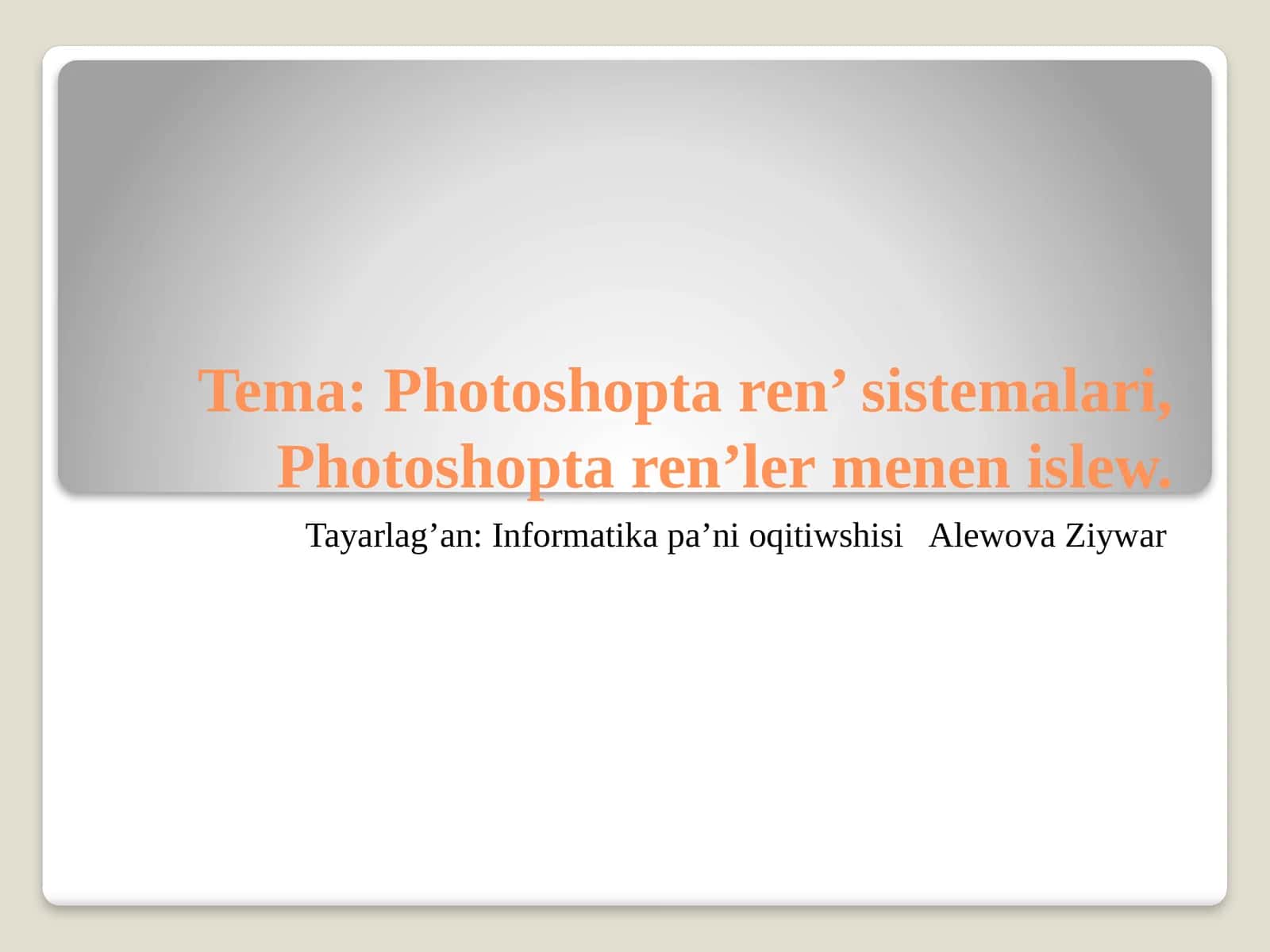 Photoshoptaren’sistemalari,Photoshoptaren’lermenenislew 1