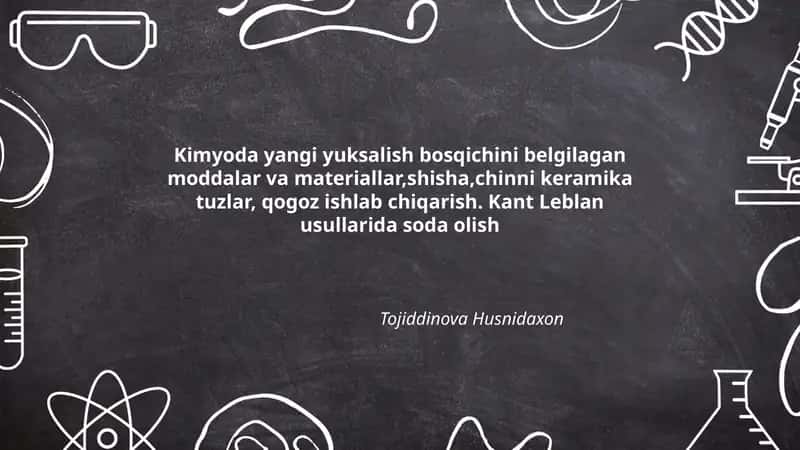 Kimyoda yangi yuksalish bosqichi 1
