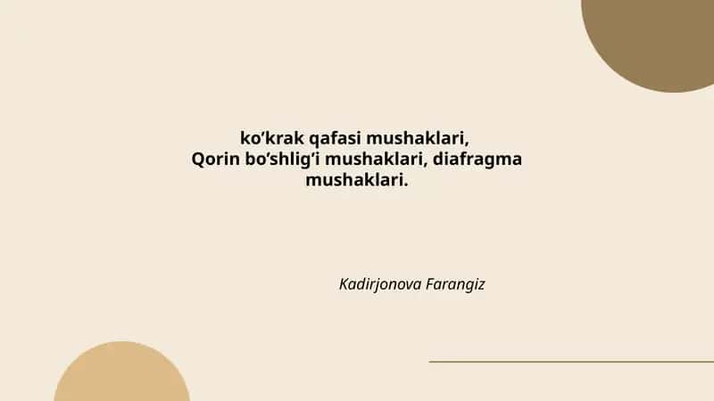 Pektoralis mayor (katta ko'krak mushagi) 1