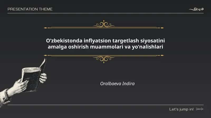 Oʻzbekistonda inflyatsion targetlash siyosatini amalga oshirish muammolari va yoʻnalishlari 1