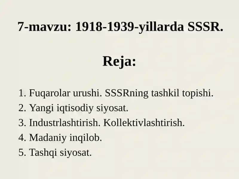1918-1939-yillardaSSSR