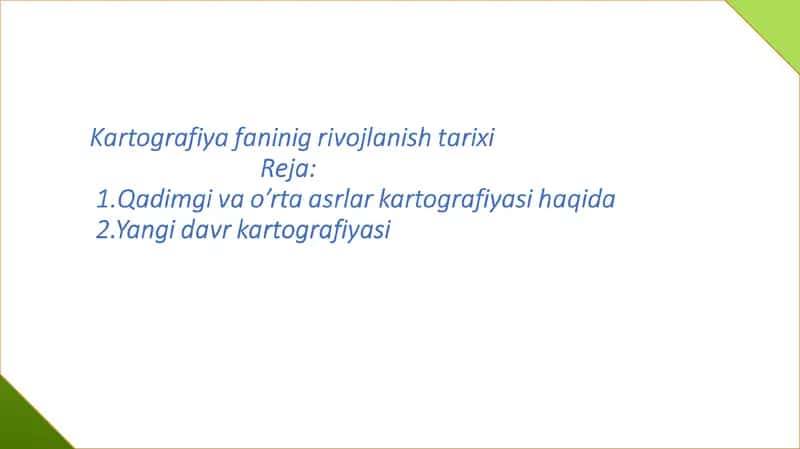 Kartografiya 1