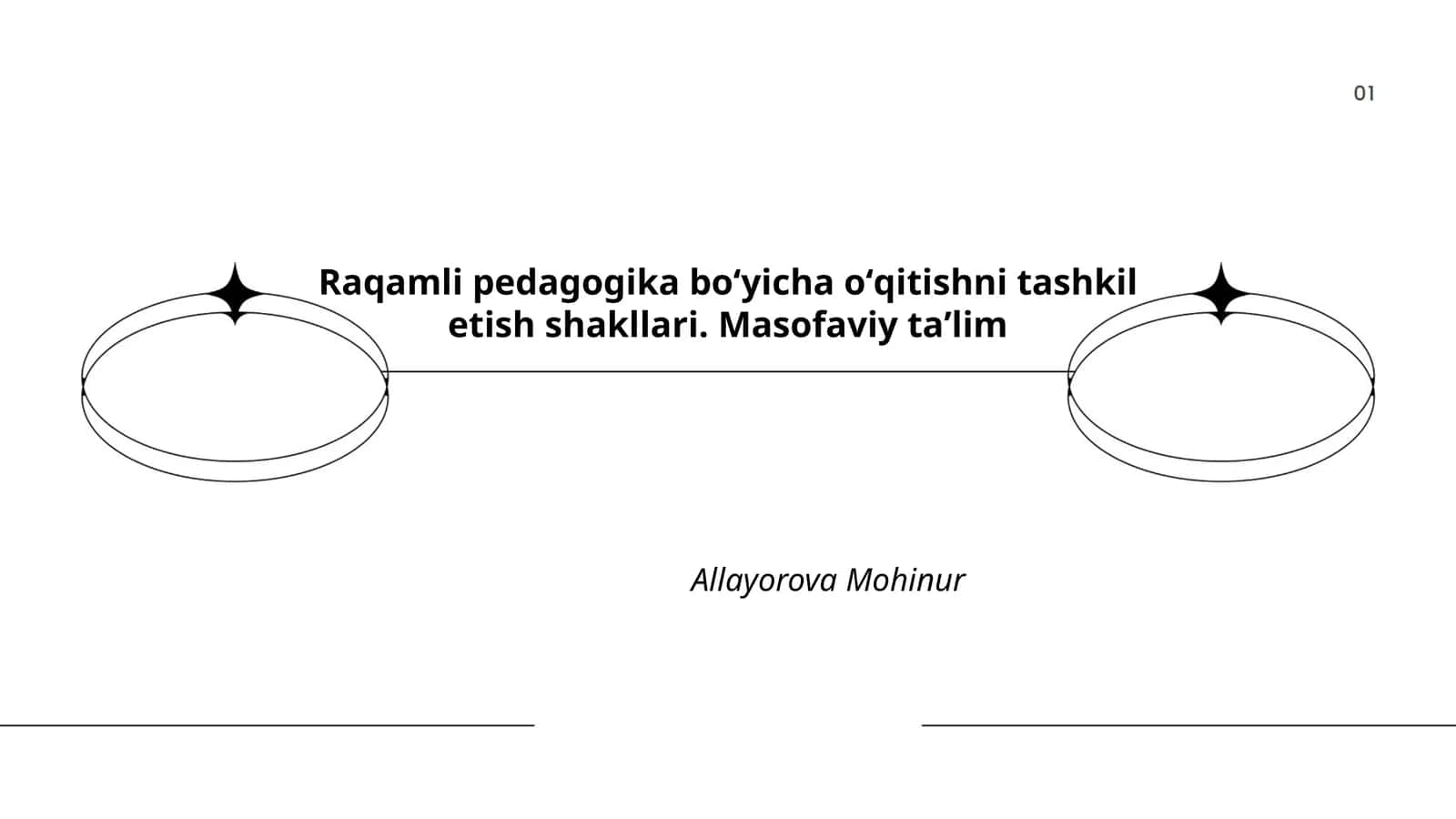 Raqamli pedagogika boʻyicha oʻqitishni tashkil etish shakllari. Masofaviy taʼlim 1