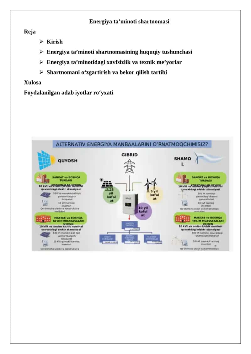 Energiya ta’minoti shartnomasi 1