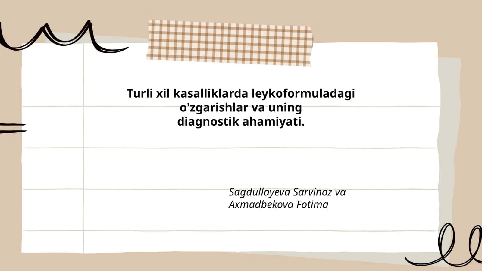 Turli xil kasalliklarda leykoformuladagi o'zgarishlar va uning diagnostik ahamiyati 1
