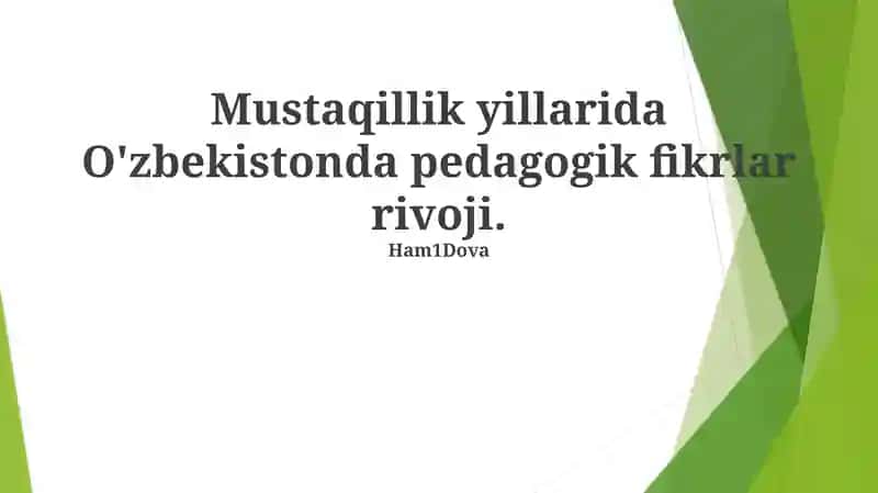 Texnologiyaning ta'limdagi roli