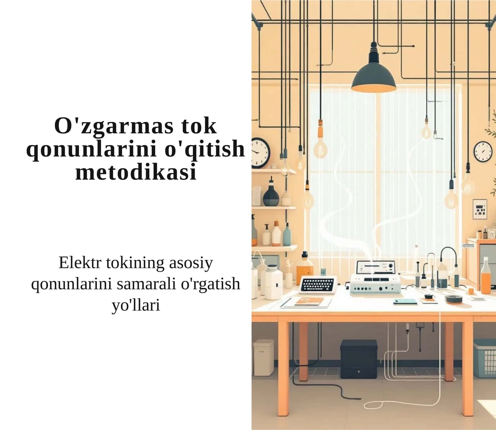 O'zgarmastok qonunlarini o'qitish metodikasi 1
