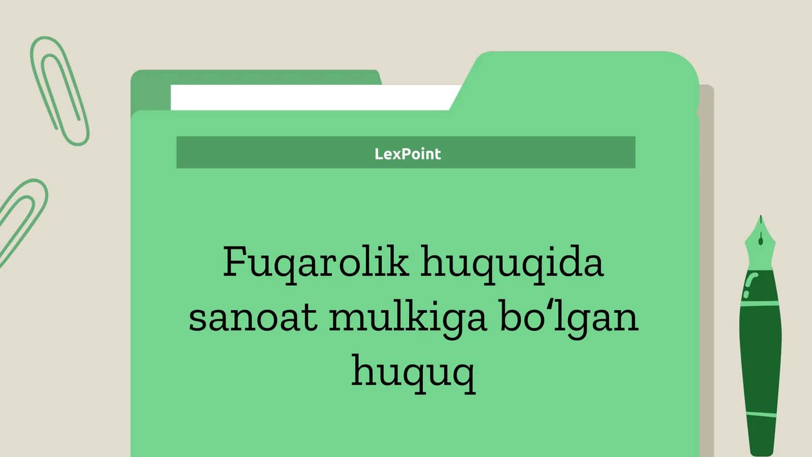 Sanoat mulkiga boʻlgan huquq 1