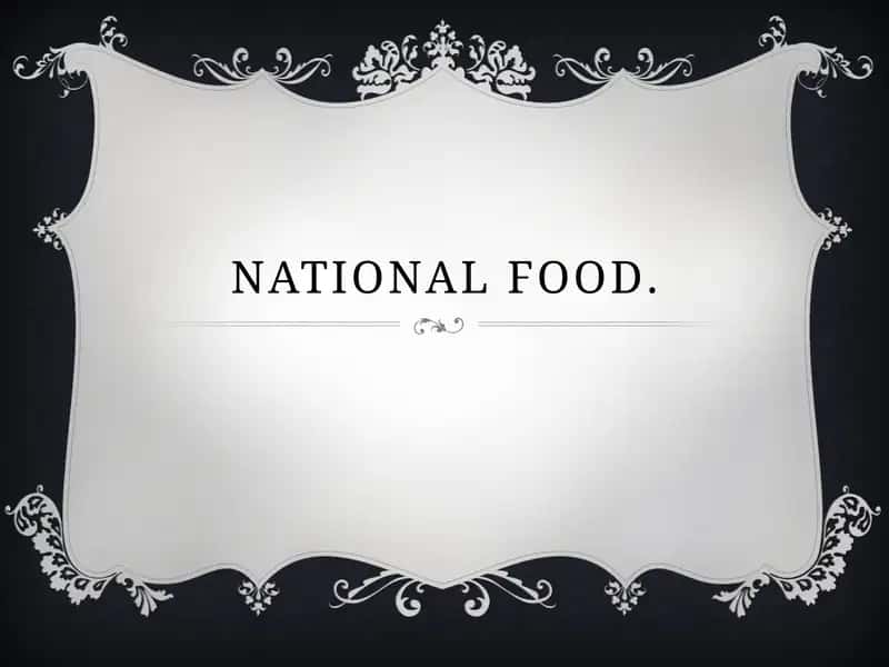National food 1