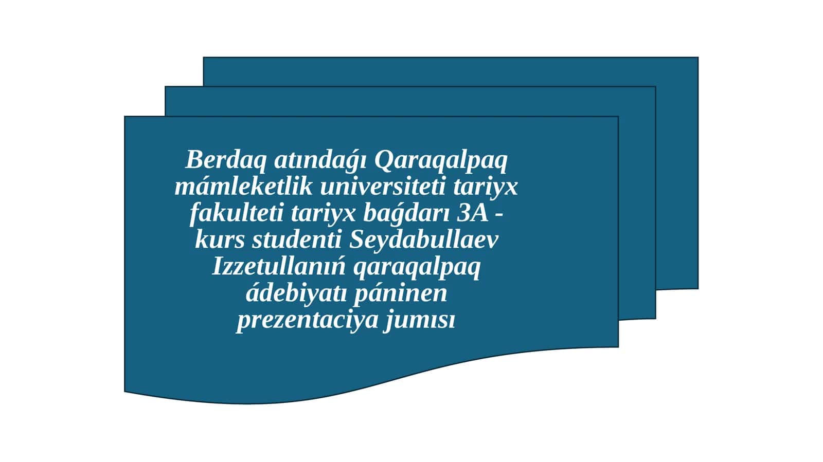 "Shejire" shıǵarma 1