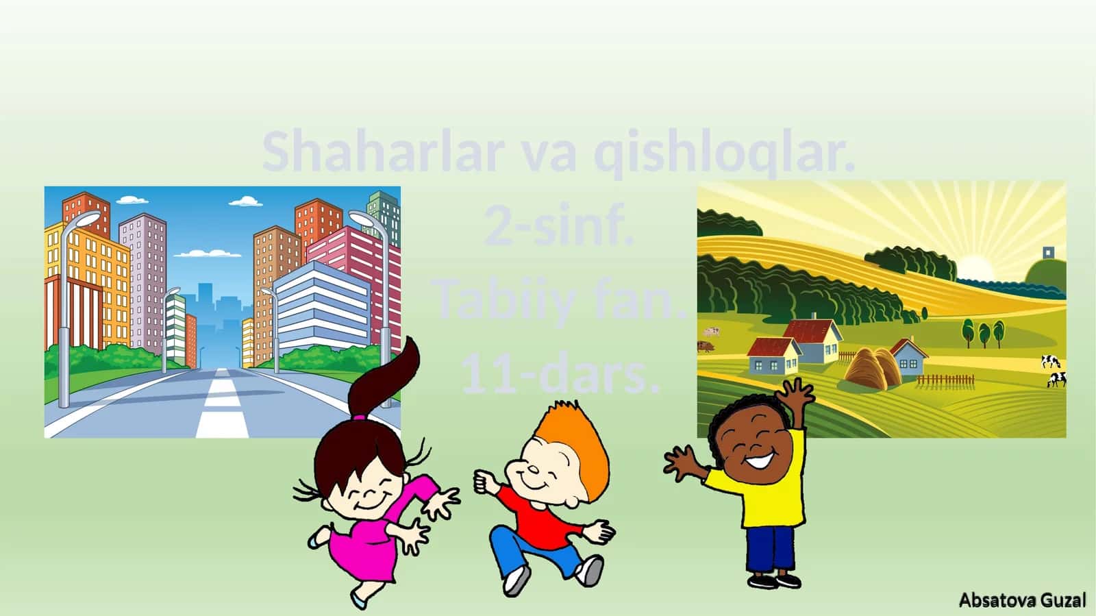 Shaharlar va qishloqlar 1
