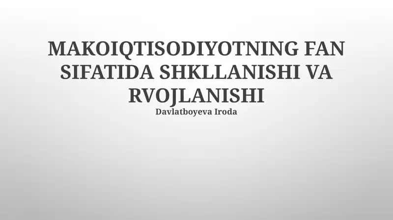 Iqtisodiy statistika fani rivojlanishi 1