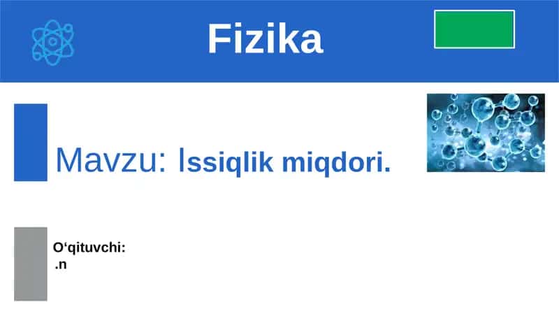 Issiqlik miqdori 1