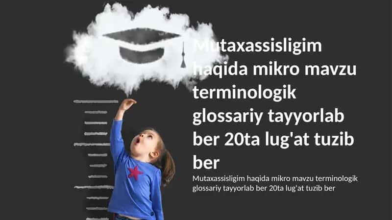 Mikro mavzu terminologik glossariy 1