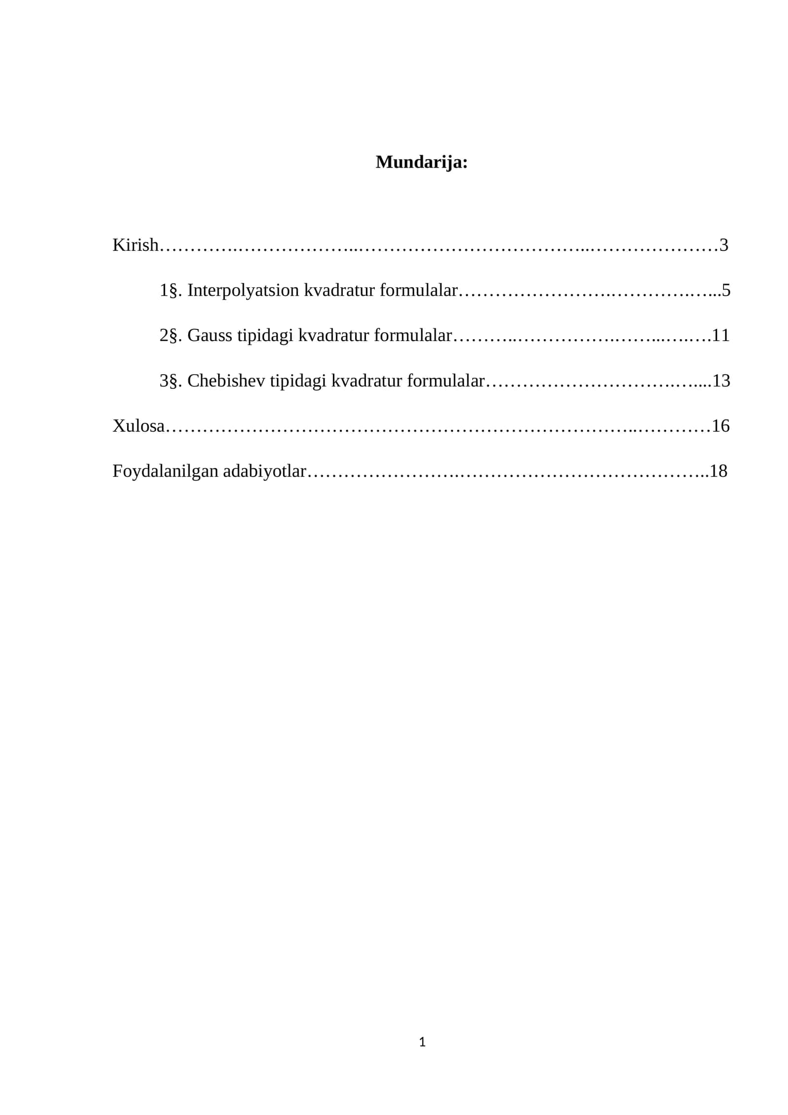 Interpolyatsion kvadratur formulalar 1