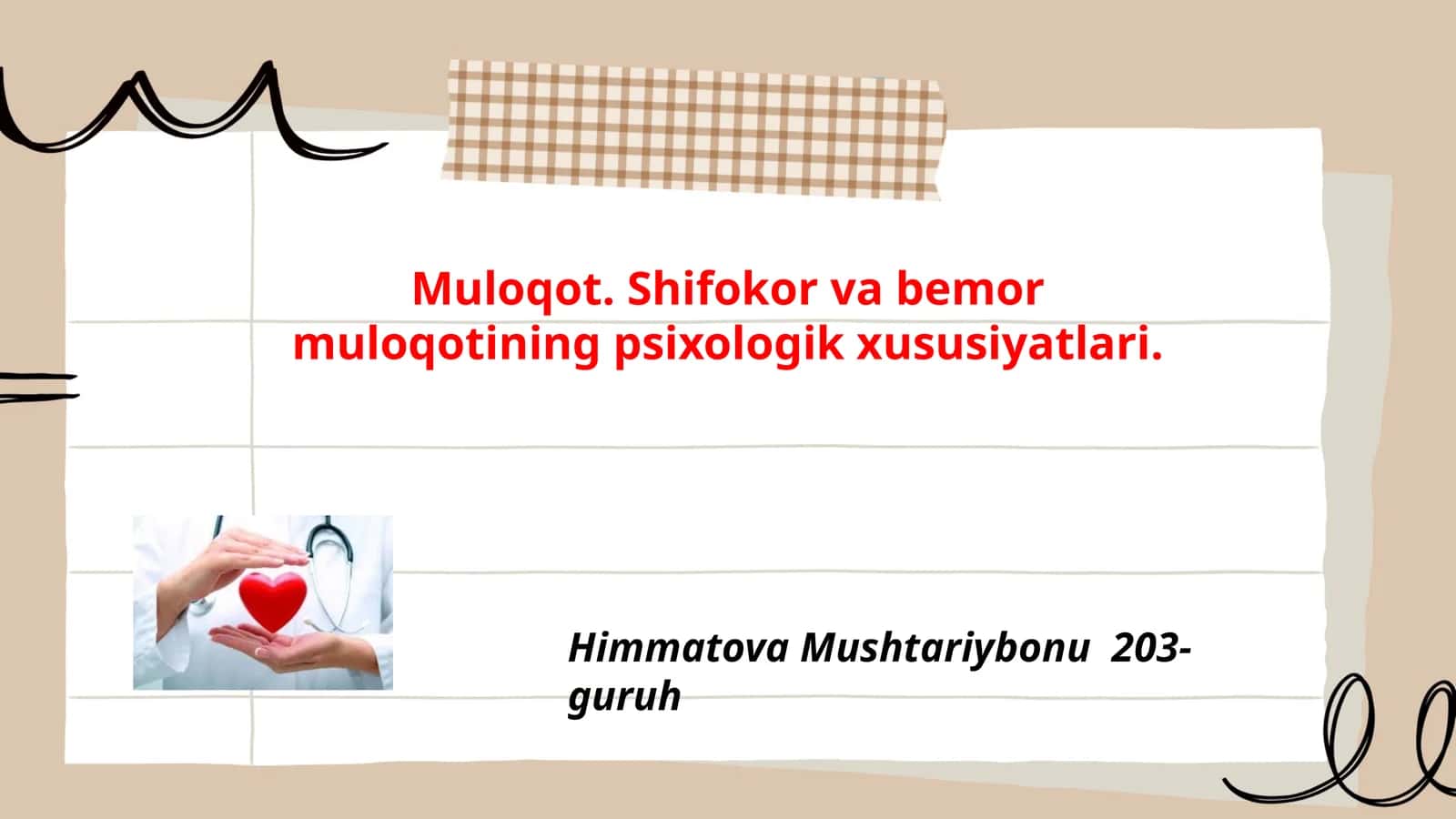 Muloqot. Shifokor va bemor muloqotining psixologik xususiyatlari 1