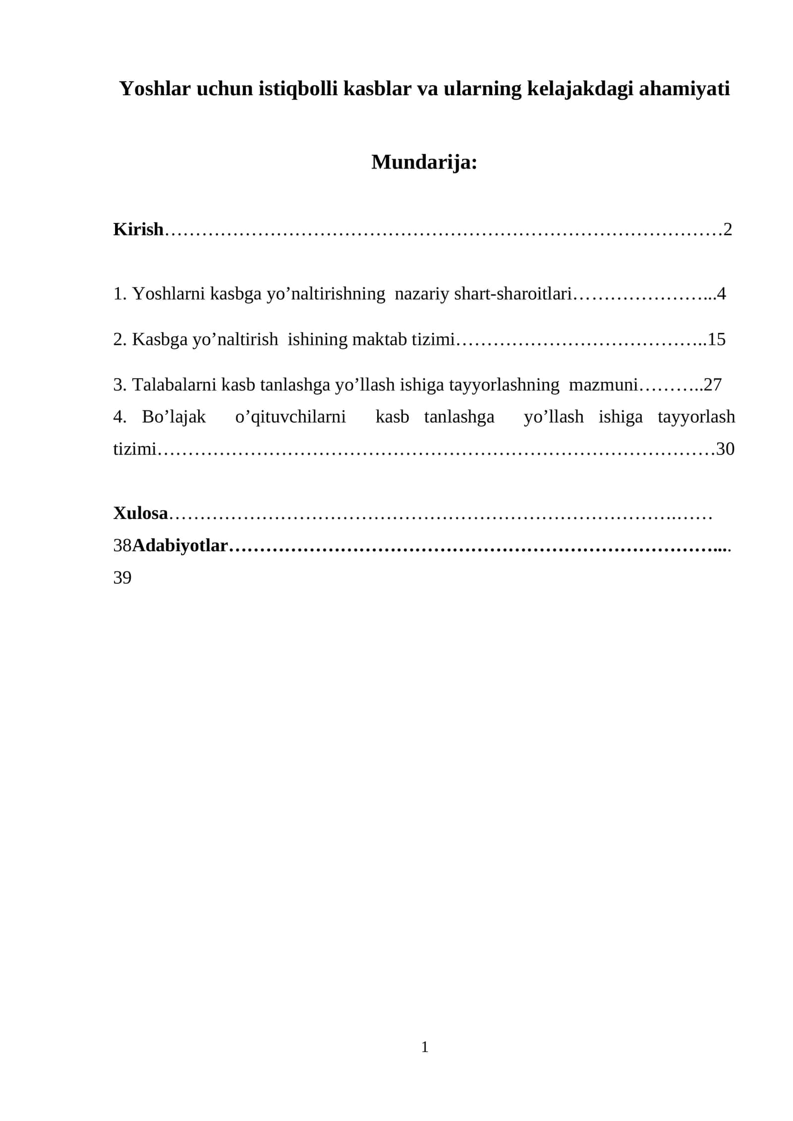 Yoshlar uchun istiqbolli kasblar va ularning kelajakdagi ahamiyati 1