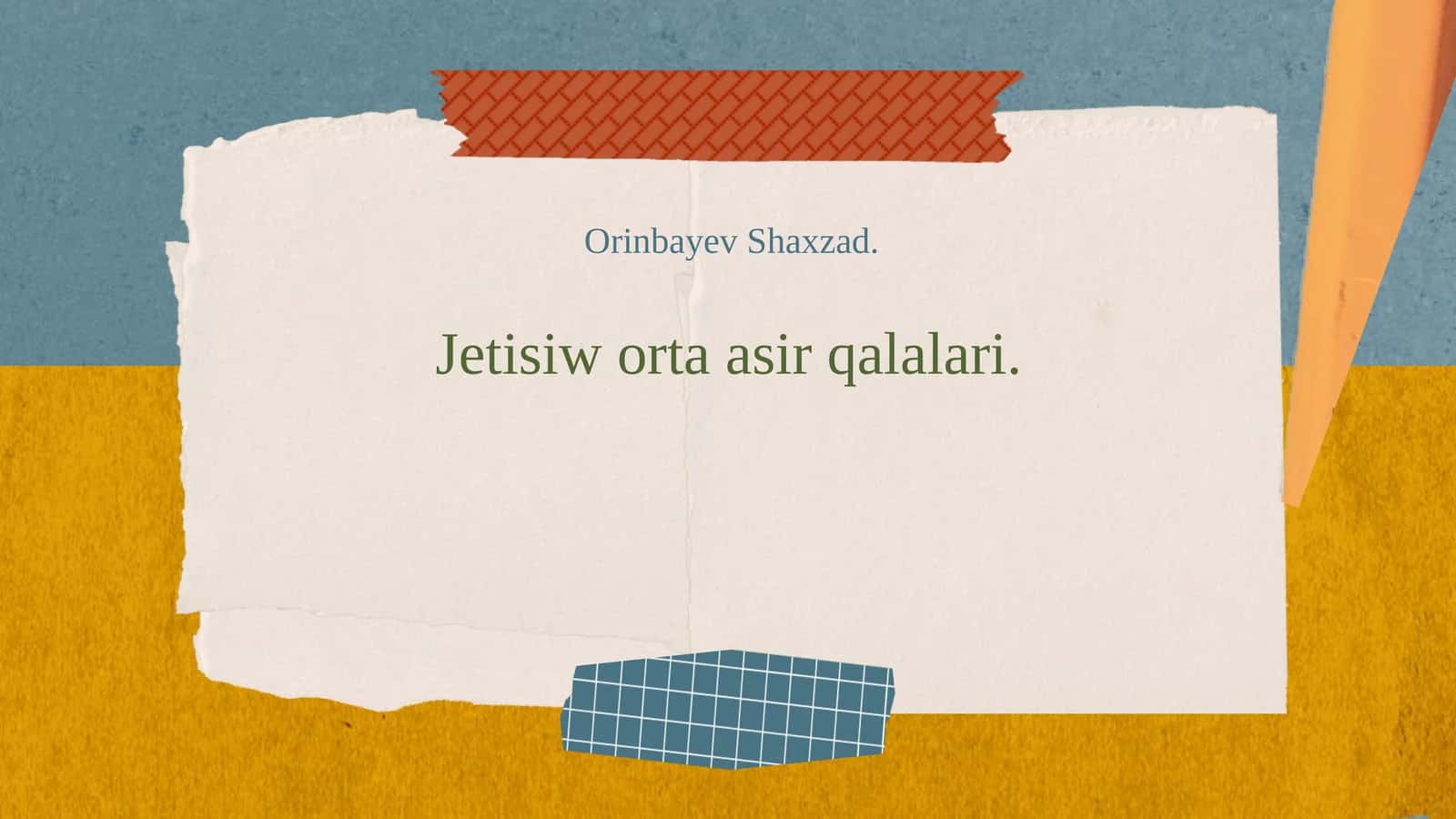 Jetisiw ortaasirqalalari 1